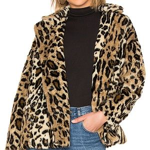 Free people leopard coat